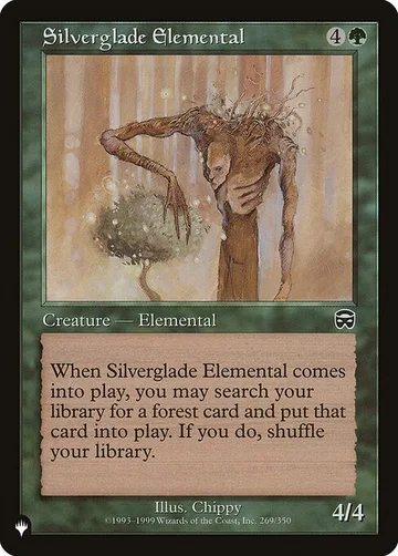 Silverglade Elemental MMQ-269, carta de Magic: The Gathering de The List