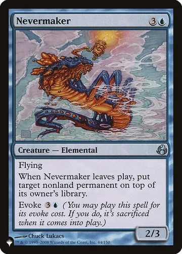 Nevermaker MOR-44, carta de Magic: The Gathering de The List