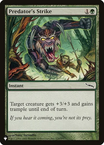 Predator's Strike MRD-128, carta de Magic: The Gathering de The List