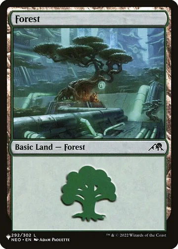 Forest NEO-292, carta de Magic: The Gathering de The List