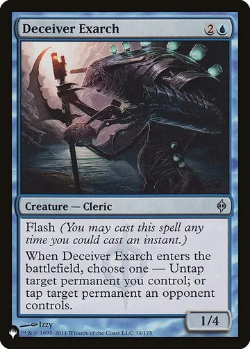 Deceiver Exarch NPH-33, carta de Magic: The Gathering de The List