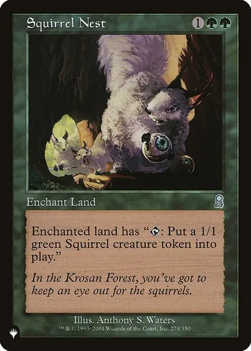 Squirrel Nest ODY-274, carta de Magic: The Gathering de The List