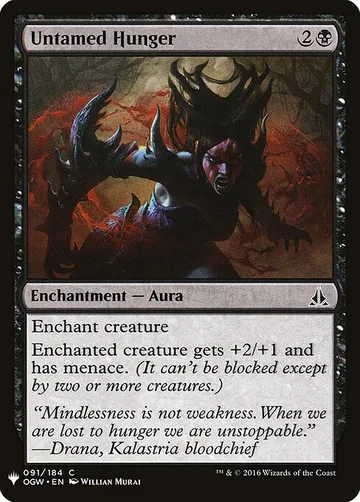 Untamed Hunger OGW-91, carta de Magic: The Gathering de The List