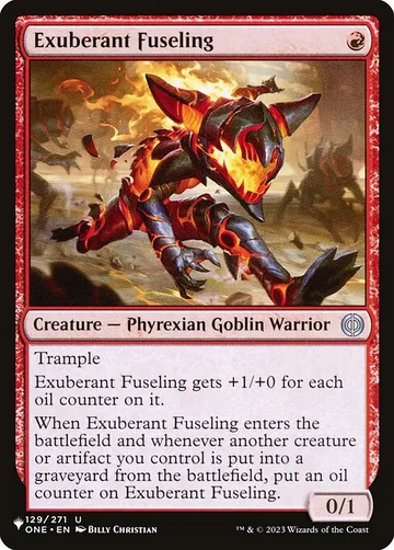 Exuberant Fuseling ONE-129, carta de Magic: The Gathering de The List