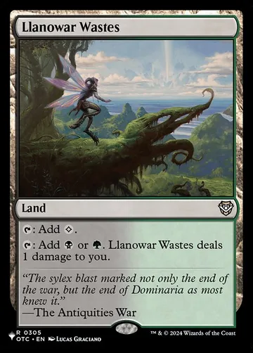 Llanowar Wastes OTC-305, carta de Magic: The Gathering de The List