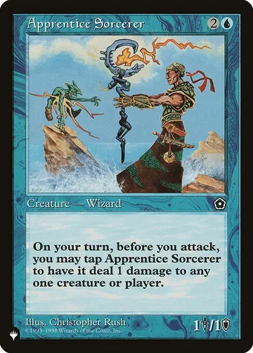 Apprentice Sorcerer P02-32, carta de Magic: The Gathering de The List