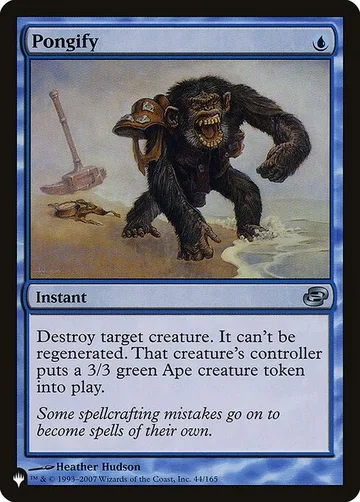 Pongify PLC-44, carta de Magic: The Gathering de The List