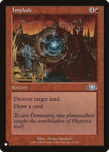 Implode PLS-62, carta de Magic: The Gathering de The List