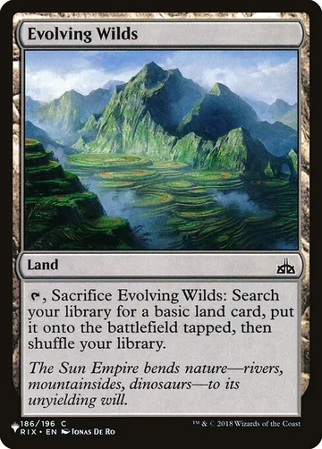 Evolving Wilds RIX-186, carta de Magic: The Gathering de The List