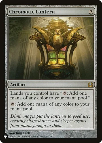 Chromatic Lantern RTR-226, carta de Magic: The Gathering de The List