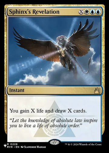 Sphinx's Revelation RVR-228, carta de Magic: The Gathering de The List