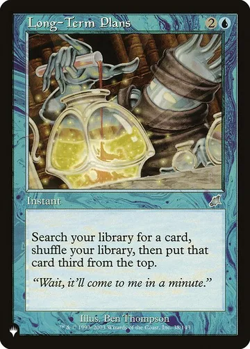 Long-Term Plans SCG-38, carta de Magic: The Gathering de The List