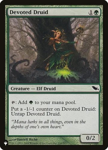 Devoted Druid SHM-110, carta de Magic: The Gathering de The List