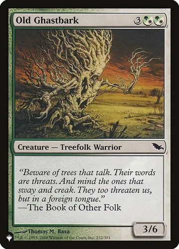 Old Ghastbark SHM-232, carta de Magic: The Gathering de The List