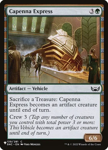 Capenna Express SNC-139, carta de Magic: The Gathering de The List
