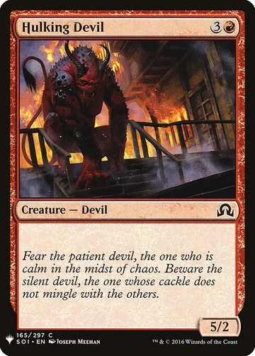 Hulking Devil SOI-165, carta de Magic: The Gathering de The List