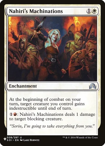 Nahiri's Machinations SOI-28, carta de Magic: The Gathering de The List