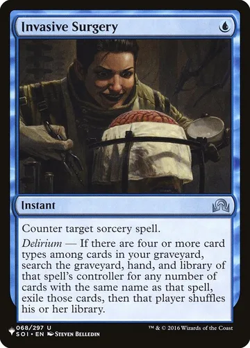 Invasive Surgery SOI-68, carta de Magic: The Gathering de The List