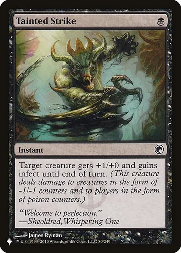 Tainted Strike SOM-80, carta de Magic: The Gathering de The List