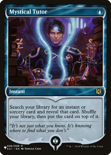 Mystical Tutor SS1-6, carta de Magic: The Gathering de The List