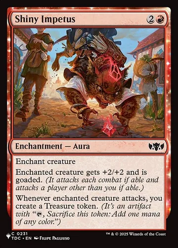 Shiny Impetus TDC-231, carta de Magic: The Gathering de The List