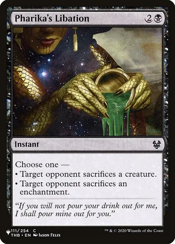 Pharika's Libation THB-111, carta de Magic: The Gathering de The List