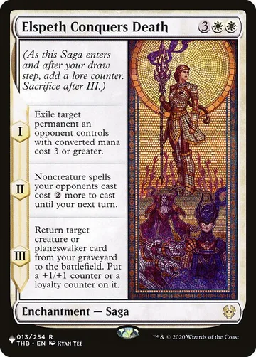 Elspeth Conquers Death THB-13, carta de Magic: The Gathering de The List