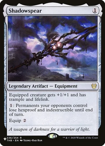 Shadowspear THB-236, carta de Magic: The Gathering de The List