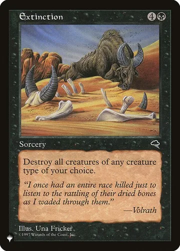 Extinction TMP-135, carta de Magic: The Gathering de The List