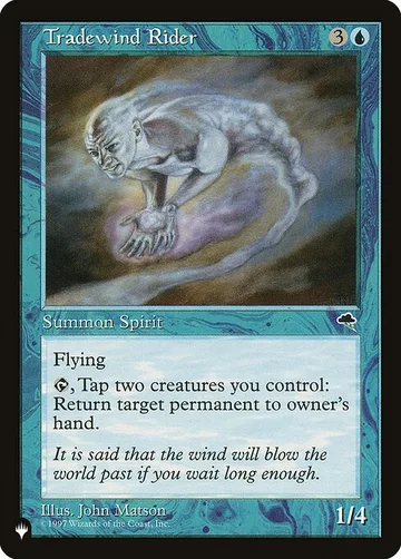 Tradewind Rider TMP-98, carta de Magic: The Gathering de The List