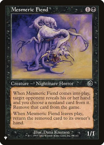 Mesmeric Fiend TOR-69, carta de Magic: The Gathering de The List