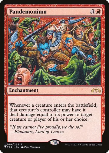Pandemonium TPR-149, carta de Magic: The Gathering de The List
