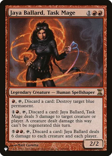 Jaya Ballard, Task Mage TSP-166, carta de Magic: The Gathering de The List