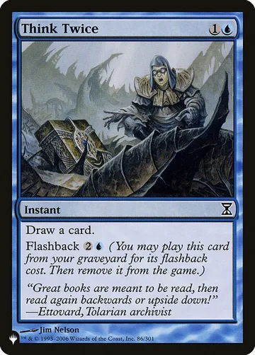 Think Twice TSP-86, carta de Magic: The Gathering de The List