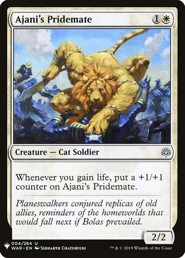 Ajani's Pridemate WAR-4, carta de Magic: The Gathering de The List