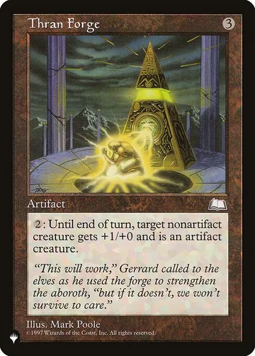Thran Forge WTH-159, carta de Magic: The Gathering de The List