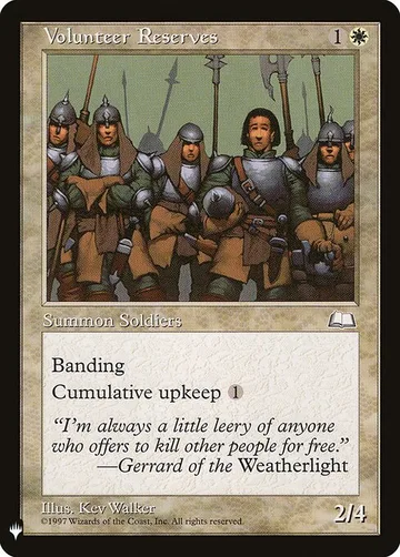Volunteer Reserves