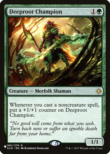 Deeproot Champion XLN-185, carta de Magic: The Gathering de The List