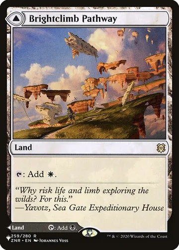Brightclimb Pathway // Grimclimb Pathway ZNR-259, carta de Magic: The Gathering de The List
