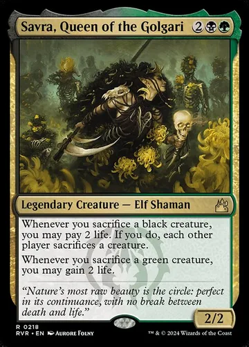Savra, Queen of the Golgari 218