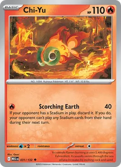 Chi-Yu 031/132, carta de Pokémon de Megaevolución