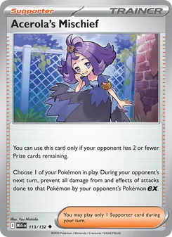 Travesura de Zarala 113/132, carta de Pokémon de Megaevolución