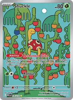 Shuckle 136/132, carta de Pokémon de Megaevolución