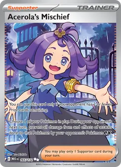 Travesura de Zarala 165/132, carta de Pokémon de Megaevolución