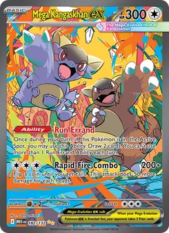 Mega-Kangaskhan ex 182/132, carta de Pokémon de Megaevolución