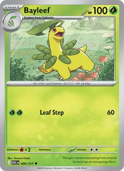 Bayleef 009/217, carta de Pokémon de Héroes Ascendentes