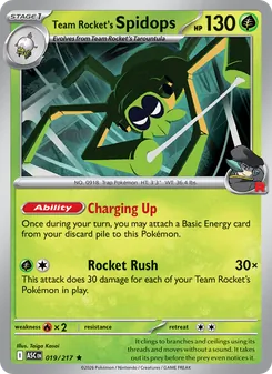 Spidops del Team Rocket 019/217