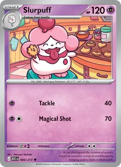 Slurpuff 094/217, carta de Pokémon de Héroes Ascendentes