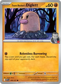 Diglett del Team Rocket