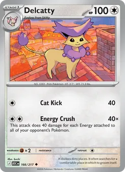 Delcatty 166/217, carta de Pokémon de Héroes Ascendentes